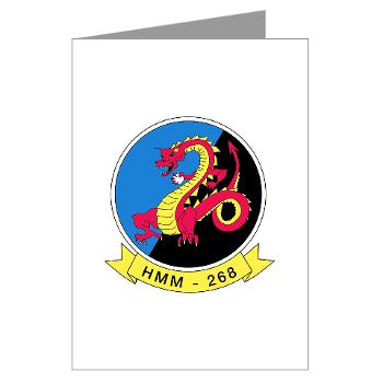 MMHS268 - M01 - 02 - Marine Medium Helicopter Squadron 268 - Greeting Cards (Pk of 10) - Click Image to Close